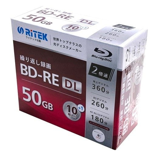 RITEK&nbsp;�^��p BD-RE DL&nbsp;RM-BD50RE11SC