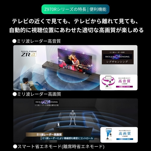 REGZAiOUj 65V^@4K`[i[ter@^CVtg}V4K Mini LEDtOU@Z970RV[Y 65Z970R