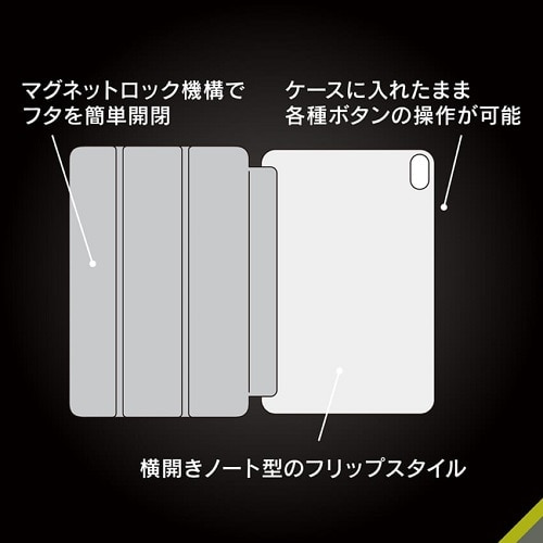 gjeB iPad miniiA17 Proj/ iPad minii6j [FLIP SHELL] wʃNA tbvVFP[X TR-IPD248-FS-SMNV
