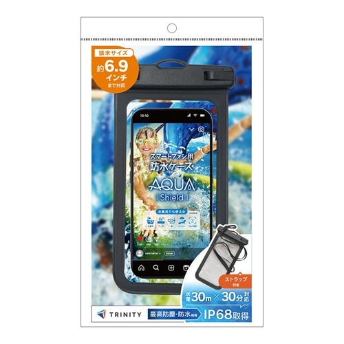 �g���j�e�B&nbsp;[AQUA Shield] �X�}�[�g�t�H���p�h���P�[�X&nbsp;TR-WPC-DL-BK