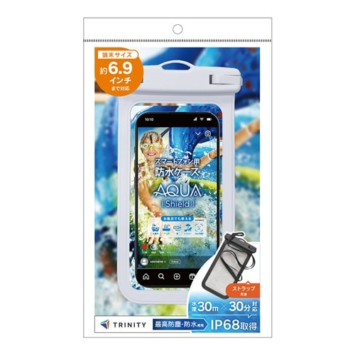 �g���j�e�B&nbsp;[AQUA Shield] �X�}�[�g�t�H���p�h���P�[�X&nbsp;TR-WPC-DL-WT