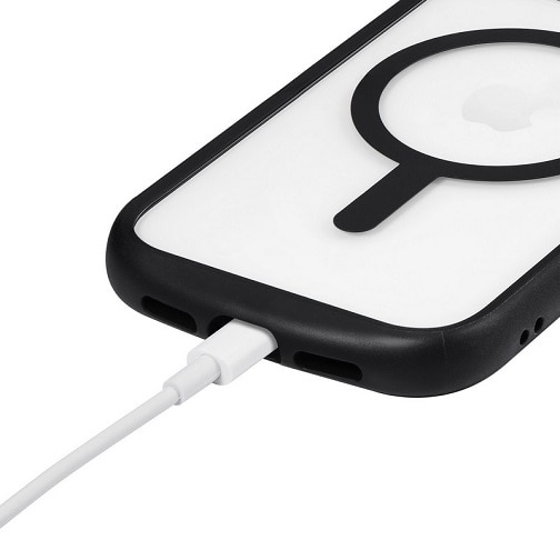 lr\[VY iPhone 15/iPhone 14 [dΉEϏՌnCubhP[X uCleary chargev LN-IM23PLCCBK