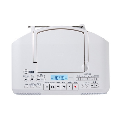 AUREX&nbsp;CD���W�I�J�Z�b�g���R�[�_�[&nbsp;AX-KCR60(W)