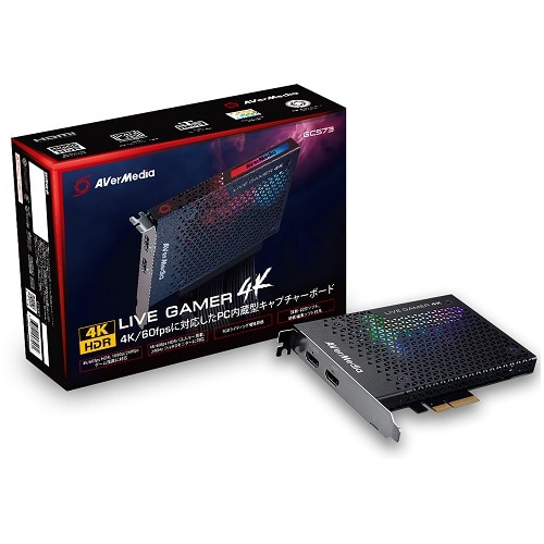 おすすめ Gc573 4k Gamer Live 内蔵型ゲームキャプチャーボード 5 25はエントリー カード決済でポイント7倍 Avermedia ビデオキャプチャ Superiorcarbide Com