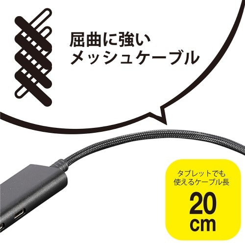 iJoV USB3.2Gen1Type-C4|[g(Cx2/Ax2)A~nu UH-C3364SL