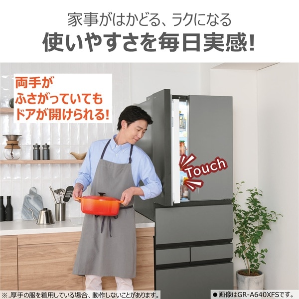 ���ŁiTOSHIBA�j&nbsp;6�h�A�①�Ɂ@VEGETA�i�x�W�[�^�j�@FZ�V���[�Y&nbsp;GR-A460FZ(ZH)