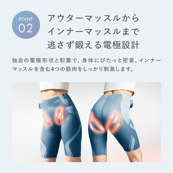 MTG&nbsp;SIXPAD�@�R�A�q�b�v�iCore Hip�j L�T�C�Y�@�y�R���g���[���[�t���z&nbsp;SS-BL-12C-L