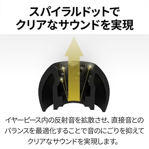 Victor(ビクター) イヤーピース Spiral Dot Pro Lサイズ|EP Victor(ビクター) イヤーピース Spiral Dot Pro Lサイズ|EP