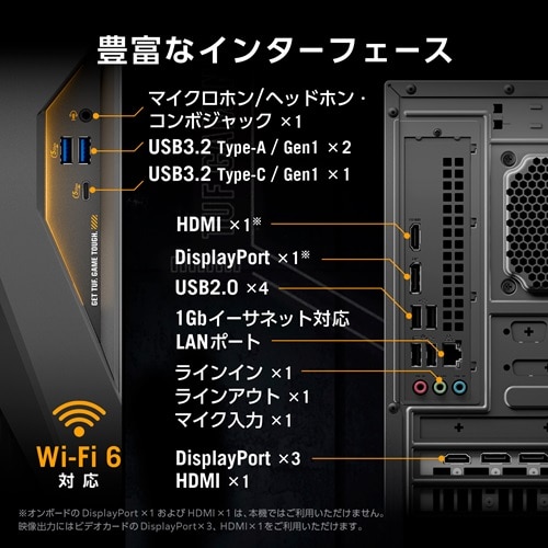 ASUSiGCX[Xj Q[~OfXNgbvp\R@ASUS TUF Gaming T500MV T500MV-13620H448W