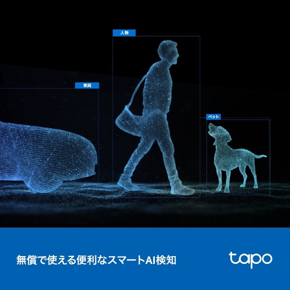 TP-Link�i�e�B�[�s�[�����N�j&nbsp;�����O�Ή��f���A�������Y�p���`���g�Z�L�����e�BWi-Fi�J����&nbsp;Tapo C246D