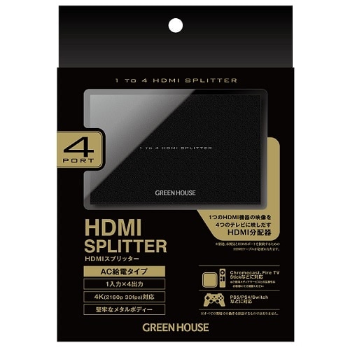 O[nEX HDMIXvb^[ ACd Input1+Output4|[g GH-HSPH4-BK