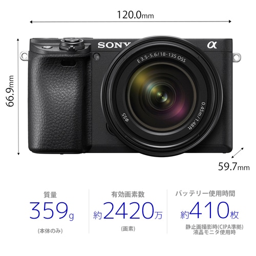 SONY【ほぼ新品】ソニー SONY α6400 ILCE-6400※ショット数181回 