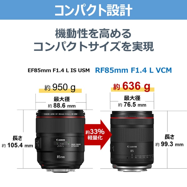 Canon�i�L���m���j&nbsp;�����p�����Y�@�L���m��RF�}�E���g&nbsp;RF85mm F1.4 L VCM