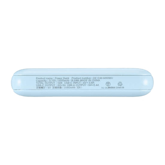GR ^RpNgoCobe[(5000mAh/3A/C×1{A×1) DE-C45-5000BU