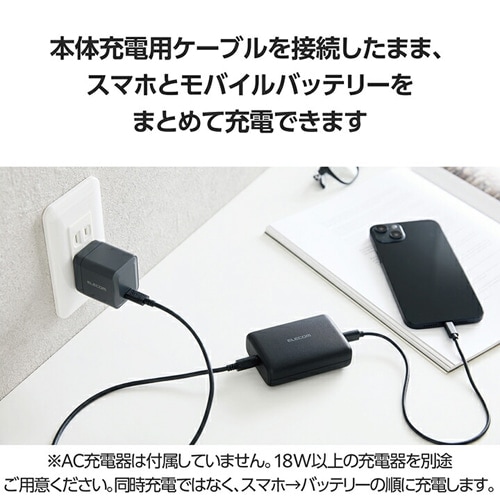 GR RpNgoCobe[(10000mAh/20W/C×2) DE-C47L-10000BK