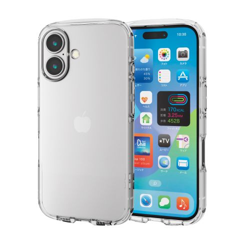 �G���R��&nbsp;iPhone 16 TOUGH SLIM LITE �^�t�\�t�g �I�[���N���A&nbsp;PM-A24ATSLUCCR