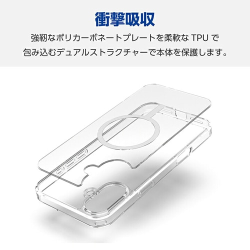 GR iPhone 16 Plus nCubhP[X MAGKEEP PM-A24BMAG02WH