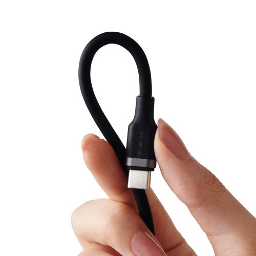 GR USB2.0P[u(USB Type-C - USB Type-C/100WΉ/Ȃ߂炩) MPA-CC5PSSA20BK