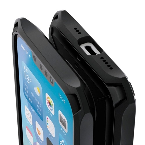 �G���R��&nbsp;iPhone 16e ZEROSHOCK Solid Plus �P�[�X&nbsp;PM-A25SZEROSPBK