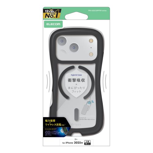 �G���R��&nbsp;iPhone 17 Pro�p�@Grippy �n�C�u���b�h�P�[�X&nbsp;PM-A25CGRPFMBK