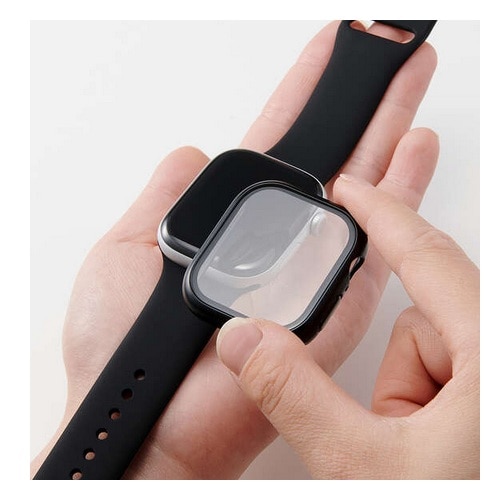 �G���R��&nbsp;Apple Watch Series 11 [46mm]/Apple Watch Series 10 [46mm]�Ή� �t���J�o�[�P�[�X&nbsp;AW-25AFCGPBK