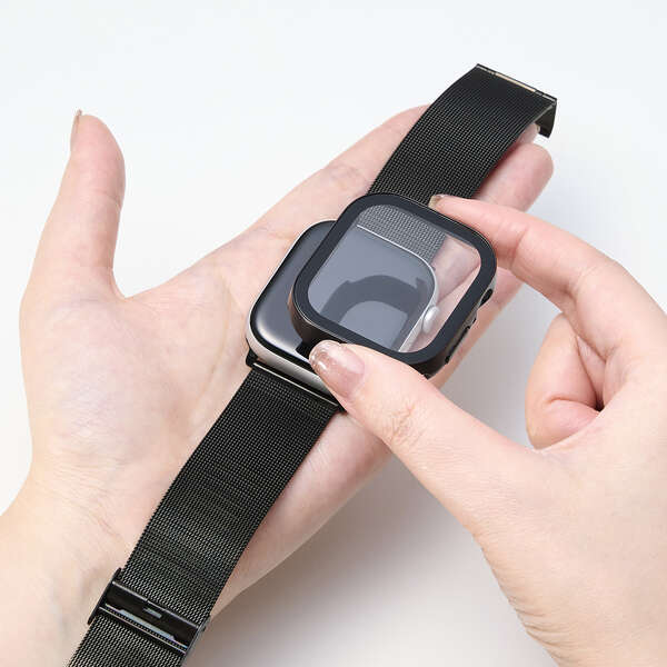 �G���R��&nbsp;Apple Watch Series 11 [46mm]/Apple Watch Series 10 [46mm]�Ή� �t���J�o�[�P�[�X&nbsp;AW-25AFCGEBK