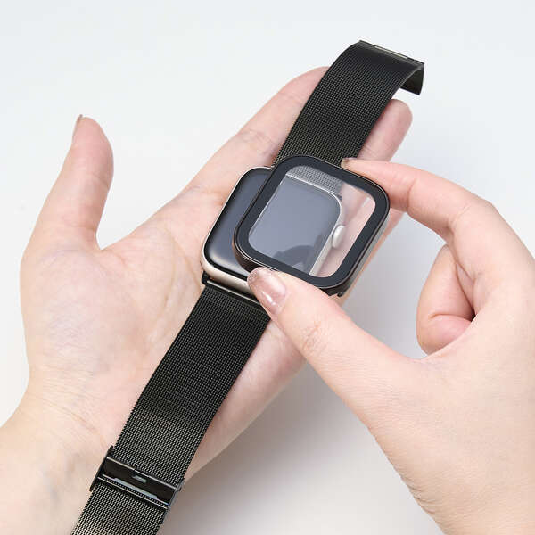 �G���R��&nbsp;Apple Watch SE(��3����) / SE(��2����) [44mm]/Apple Watch SE [44mm]�Ή� �t���J�o�[�P�[�X&nbsp;AW-25DFCGEBK