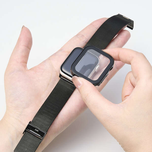 �G���R��&nbsp;Apple Watch SE(��3����) / SE(��2����) [40mm]/Apple Watch SE [40mm]�Ή� �t���J�o�[�P�[�X&nbsp;AW-25EFCGEBK