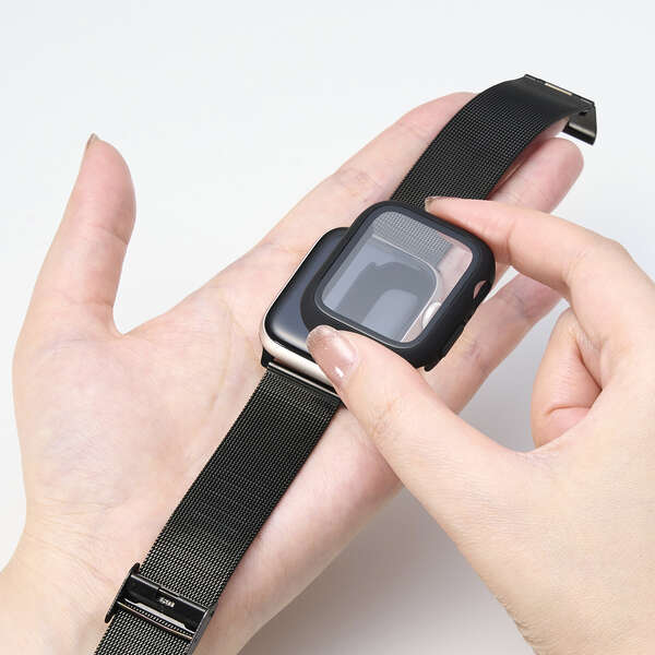 �G���R��&nbsp;Apple Watch SE(��3����) / SE(��2����) [40mm]/Apple Watch SE [40mm]�Ή� �t���J�o�[�P�[�X&nbsp;AW-25EFCGOBK