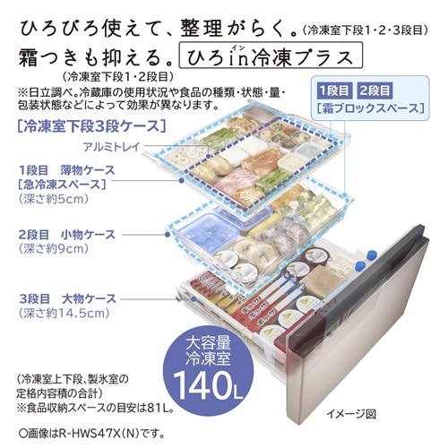 iHITACHIj 5hA①Ɂ@܂ȂⓀ@HWS^Cv R-HWS47X N