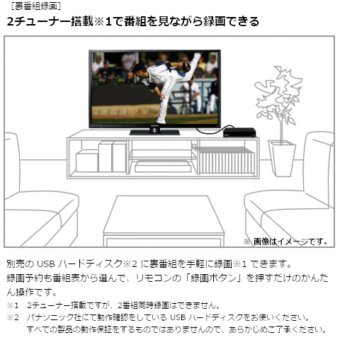 パナソニック 24v型 Bs Csチューナー内蔵液晶テレビ Viera ビエラ Th 24h300 通販 ケーズデンキ