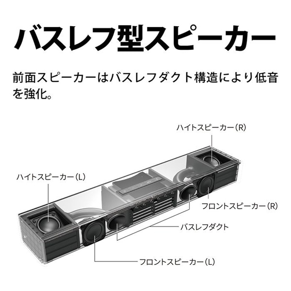 SHARP（シャープ） シアターバー AQUOSオーディオ｜HT-SB700｜[通販]ケーズデンキ