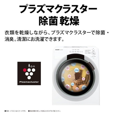 1/21集荷予定SHARP ドラム式洗濯乾燥機 ES-S7D WR 右 シャープ