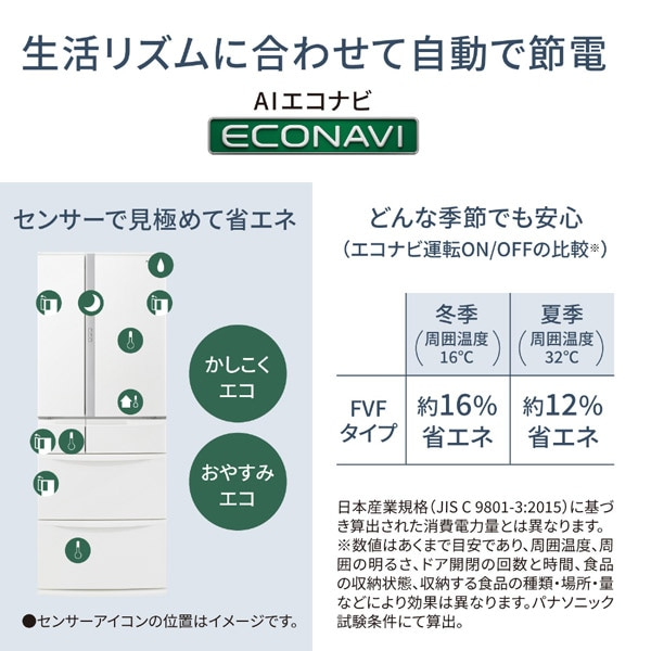 Panasonicipi\jbNj 6hA① NR-FVF45S3-W