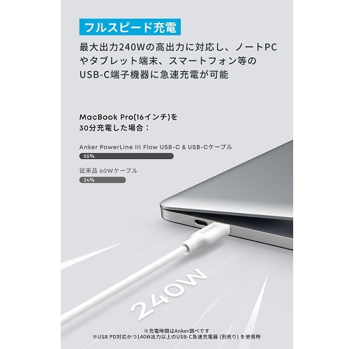 ANKER Anker PowerLine III Flow USB-C & USB-C P[u 0.9m A8552N22