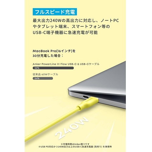 ANKER PowerLine III Flow USB-C & USB-C P[u 0.9m A8552N72