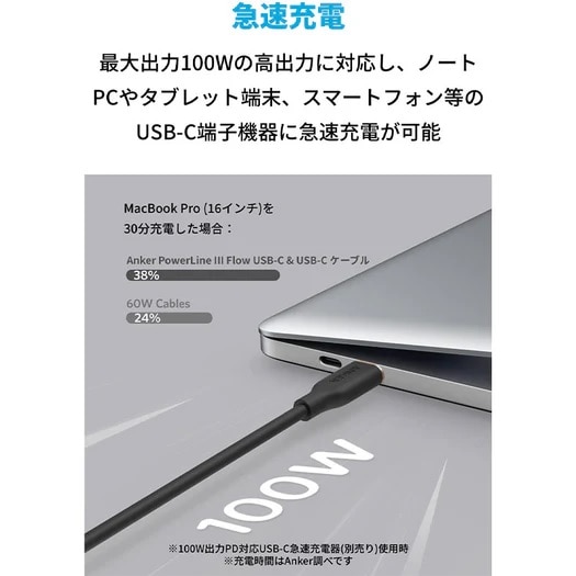 ANKER Anker PowerLine III Flow USB-C & USB-C P[u 0.9m A8552NV2