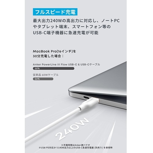 ANKER Anker PowerLine III Flow USB-C & USB-C P[u 1.8m A8553N22
