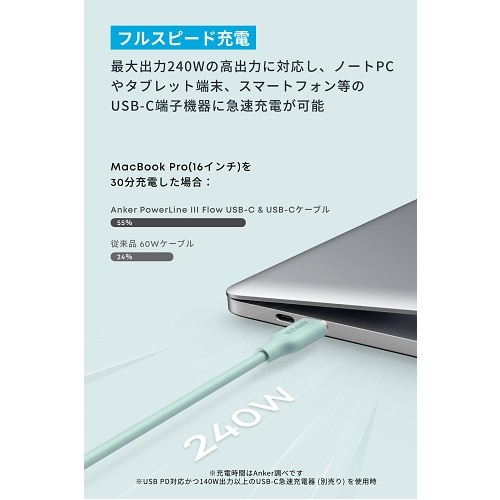 ANKER PowerLine III Flow USB-C & USB-C P[u 1.8m A8553N62