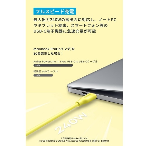 ANKER PowerLine III Flow USB-C & USB-C P[u 1.8m A8553N72