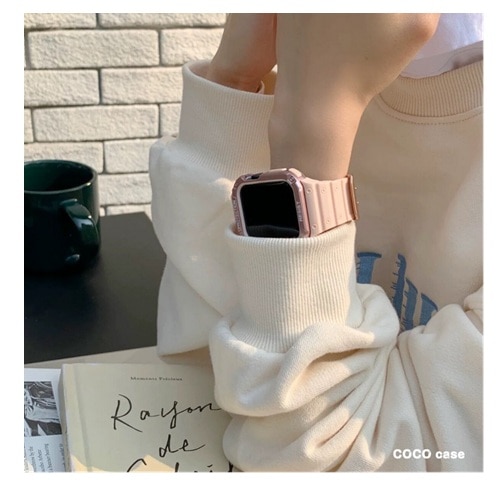 �b�n�b�n��������&nbsp;Apple Watch�Ή� �R�R�V���b�N�o���h&nbsp;1753-384041-PINK