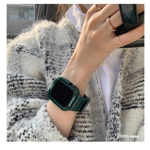�b�n�b�n��������&nbsp;Apple Watch�Ή� �R�R�V���b�N�o���h&nbsp;1753-424445-GREEN