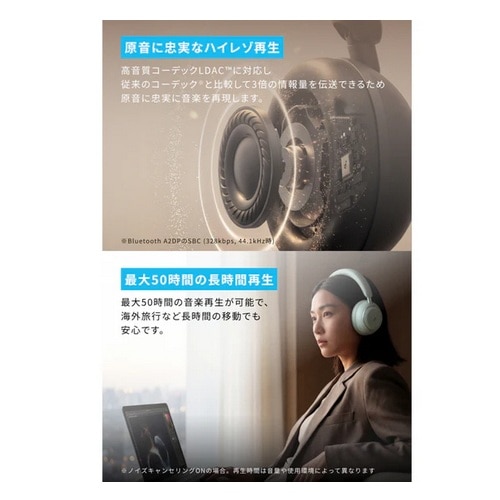 ANKER&nbsp;���C�����X�w�b�h�z���@Soundcore Space 2&nbsp;D1402N11