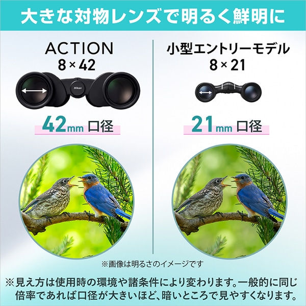 Nikon�i�j�R���j&nbsp;�o�ዾ&nbsp;ACTION 8x42