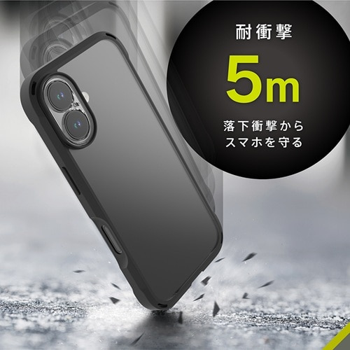 gjeB iPhone 16 [GRAV Solid UNLIMITED] ݌v Ռz nCubhP[X TR-IP24M2-GRUSL-CLBK