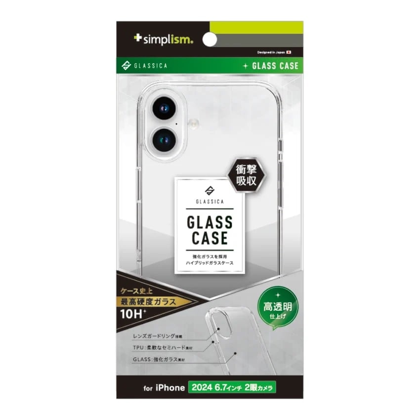 gjeB iPhone 16 Plus [GLASSICA] wʃKXP[X TR-IP24L2-CGC-PCCCL
