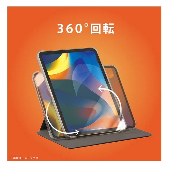 �g���j�e�B&nbsp;iPad�iA16 / ��10����j�Ή� 360�x��]�� �t���b�v�V�F���P�[�X  [FLIP SHELL 360]&nbsp;TR-IPD26-FS36-SMBK