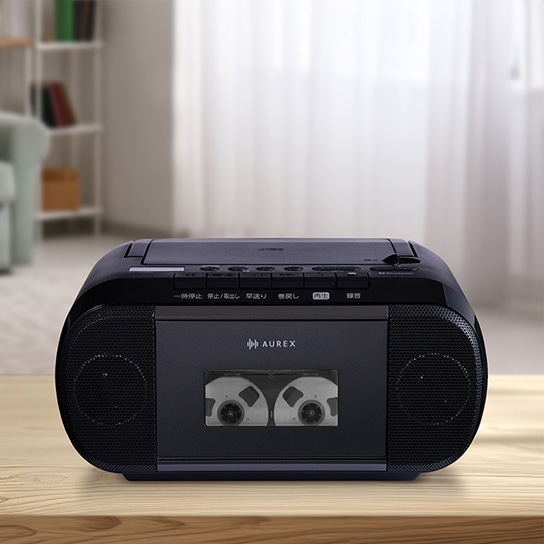AUREX&nbsp;CD���W�I�J�Z�b�g���R�[�_�[&nbsp;AX-KCR80(K)