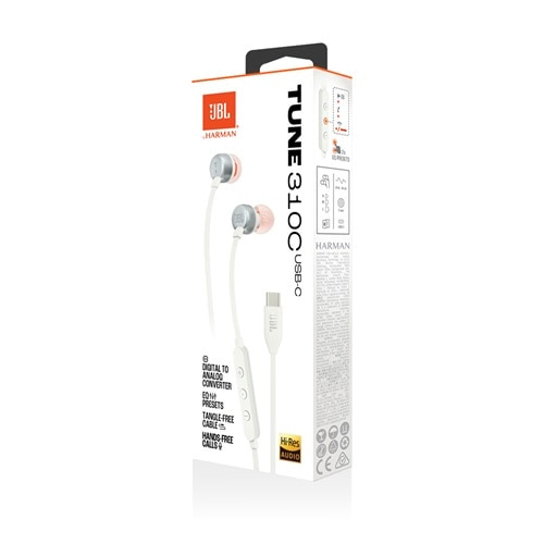 JBL USB Type-CڑLCC[CzTUNE310C JBLT310CWHT