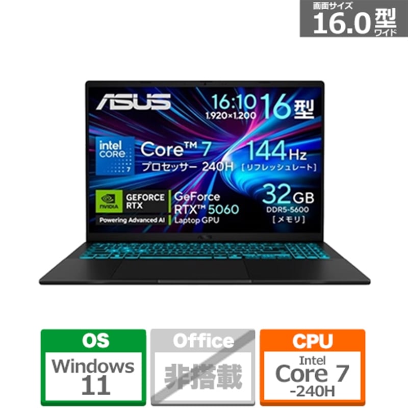 ASUSiGCX[Xj 16^Q[~Om[gp\R@ASUS Gaming V16 V3607VM V3607VM-C7321R5060W